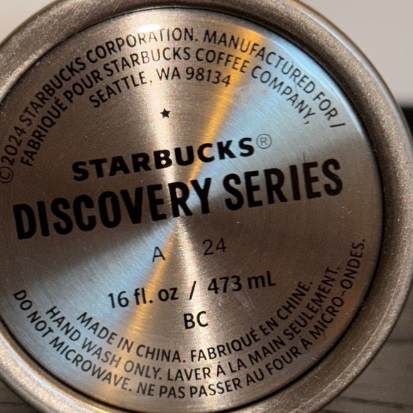 NWT 2024 Starbucks Discovery Seeies Stainless Steel 16oz Water Bottle VIRGINIA - Picture 12 of 13